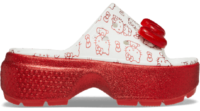 Shop Crocs Hello Kitty Stomp Slide In White