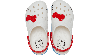 Shop Crocs Hello Kitty Classic Clog In White