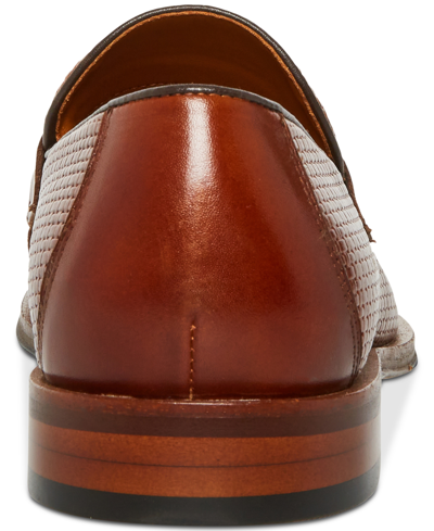 Steve Madden Men's Tarin Woven Vamp Penny Loafer In Tan