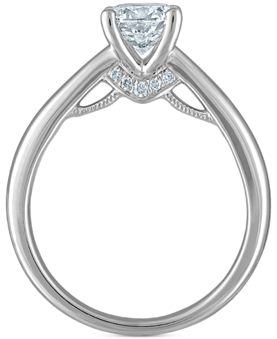 Shop Macy's Diamond Solitaire Engagement Ring (1-1/20 Ct. T.w.) In Platinum