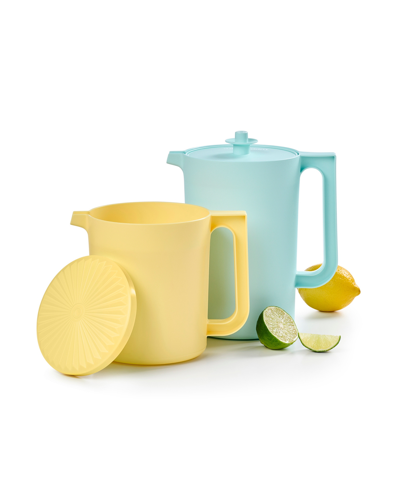 Tupperware Heritage 1.5 Qt And 2 Qt Vintage 2 Pack Pitcher Set In Multi