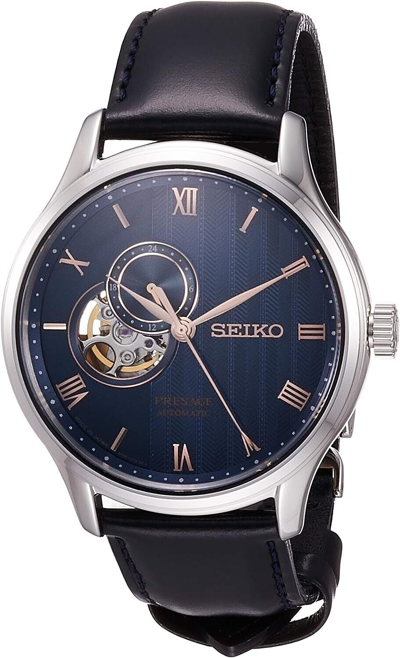 Pre-owned Seiko Presage Basic Sary187 Blue Automatic See-through Back Men Watch In Box