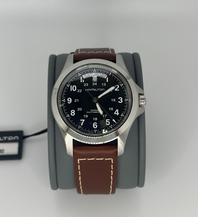 Pre-owned Hamilton Khaki Field King Watch H64455533 In Box With Tags