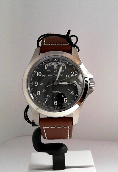 Pre-owned Hamilton Khaki Field King Watch H64455533 In Box With Tags