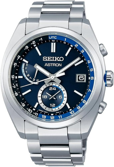 Pre-owned Seiko Astron Sbxy013 Titanium World Time Radio Solar Men Watch Brand In Box