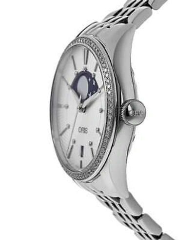 Pre-owned Oris Artelier Grande Lune Date Women's Watch 01 763 7723 4951-07 8 18 79