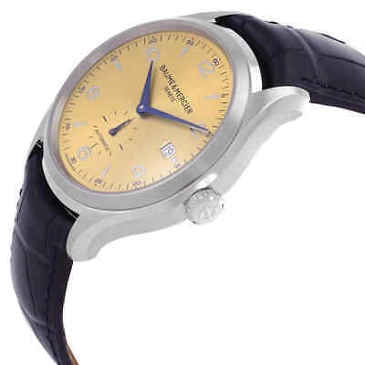 Pre-owned Baume & Mercier Baume Et Mercier Clifton Automatic Champagne Dial Men's Watch M0a10242