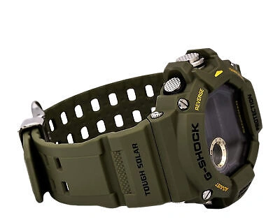 Pre-owned Casio G-shock Gw9400 Rangeman Khaki Digital Resin Watch Gw9400-3