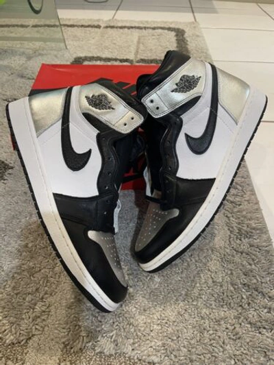 Pre-owned Jordan Nike Air  1 Retro High Silver Toe (w) Cd0461-001 Women 14.5 / Men 13