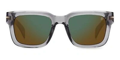 Pre-owned David Beckham Db 7100/s Grey/green 52/21/145 Men Sunglasses