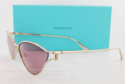 Pre-owned Tiffany & Co Brand . Sunglasses Tf 3095 6194ak Gold/pink For Women