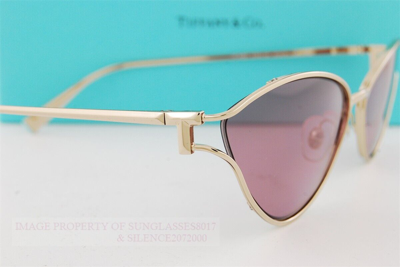 Pre-owned Tiffany & Co Brand . Sunglasses Tf 3095 6194ak Gold/pink For Women