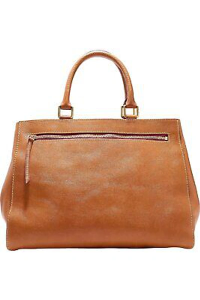 Pre-owned Dooney & Bourke Florentine Zip Satchel Natural
