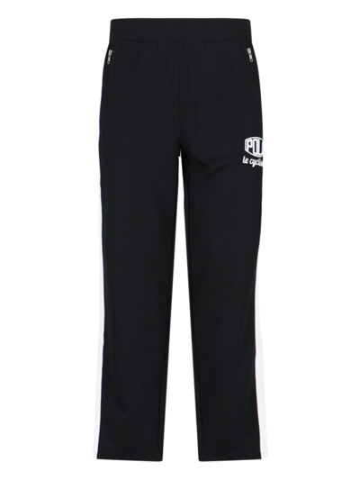 Shop Polo Ralph Lauren Logo Track Pants In Black  