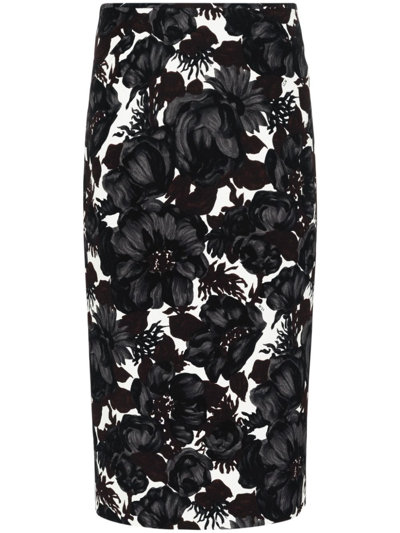 Shop N°21 Skirt With Floral Pattern In Multi