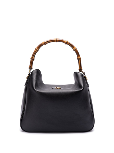 Shop Gucci Diana` Large Shoulder Bag In Black  
