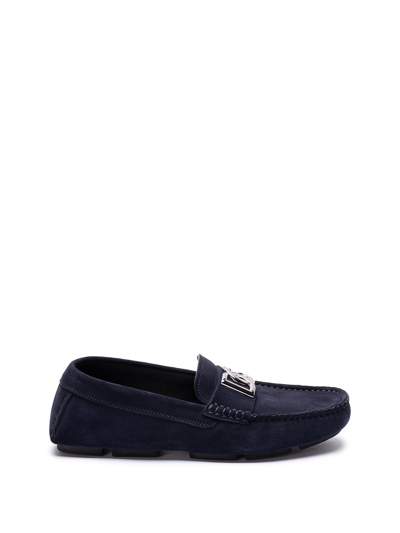 Shop Dolce & Gabbana Loafers In Blue