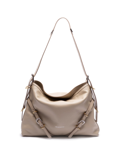 Shop Givenchy Medium `voyou` Bag In Beige