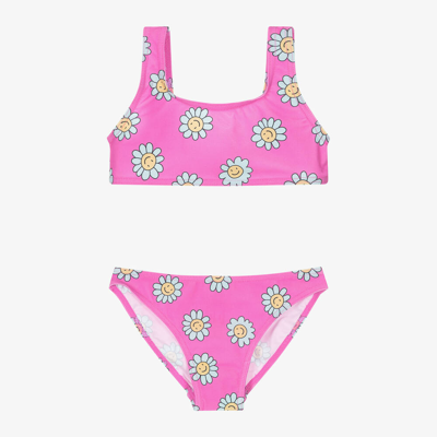 Shop Boboli Girls Pink Floral Bikini