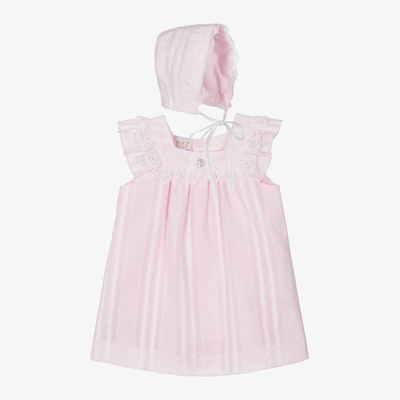 Shop Paz Rodriguez Baby Girls Pink Cotton Dress Set
