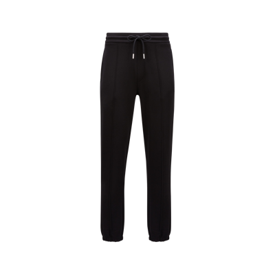 Shop Moncler Collection Pantalon De Survêtement En Molleton In Black