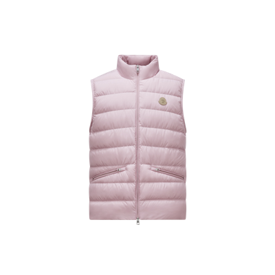 Shop Moncler Collection Doudoune Sans Manches Lechtal In Pink