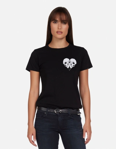 Shop Lauren Moshi Croft Skull Heart In Black