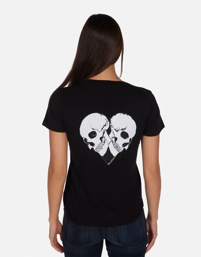 Shop Lauren Moshi Croft Skull Heart In Black