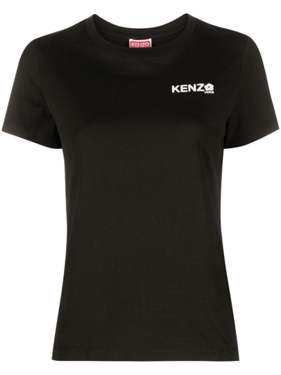 Shop Kenzo T-shirt Boke Flower In Black