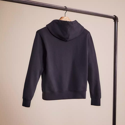 Coach Restored Horse And Carriage Hoodie In Organic Cotton In Black