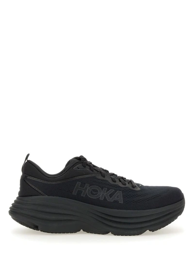 Shop Hoka Bondi 8 Sneaker In Black