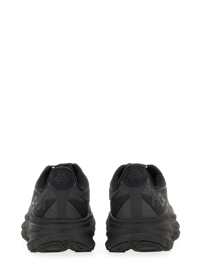 Shop Hoka Clifton 9 Sneaker In Black