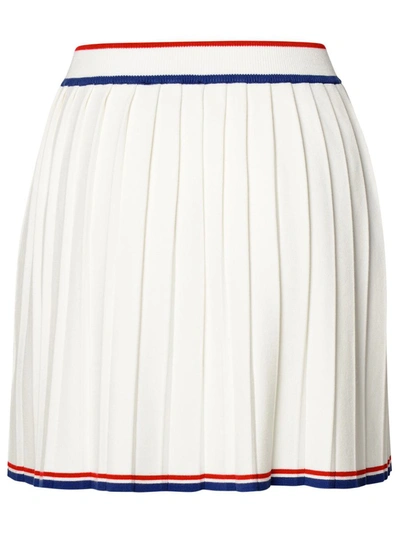 Shop Gcds Minigonna Pleated In White