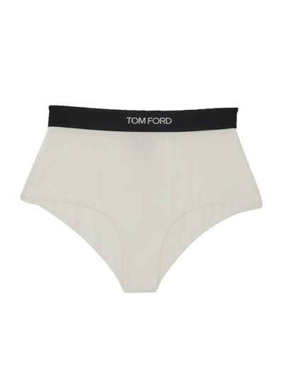 Shop Tom Ford Briefs With Logo In White