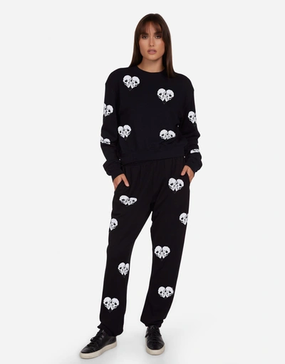 Shop Lauren Moshi Spalding Skull Heart In Black