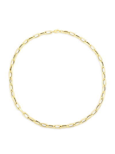 Shop Saks Fifth Avenue Women's 14k Yellow Gold Paper Clip Chain Necklace/18"