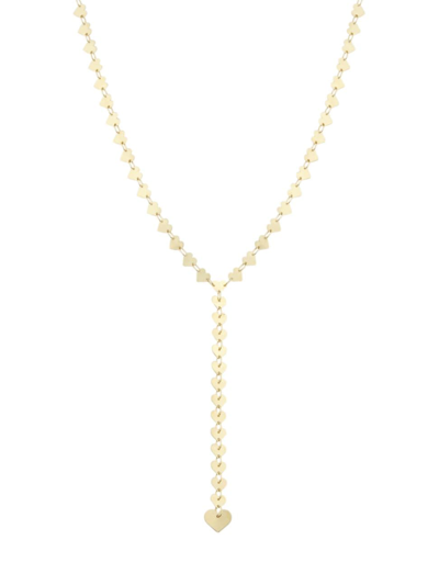 Shop Saks Fifth Avenue Women's 14k Yellow Gold Heart Lariat Necklace