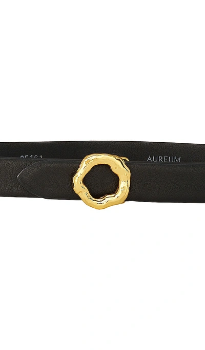 Shop Aureum Black & Gold Motif Belt