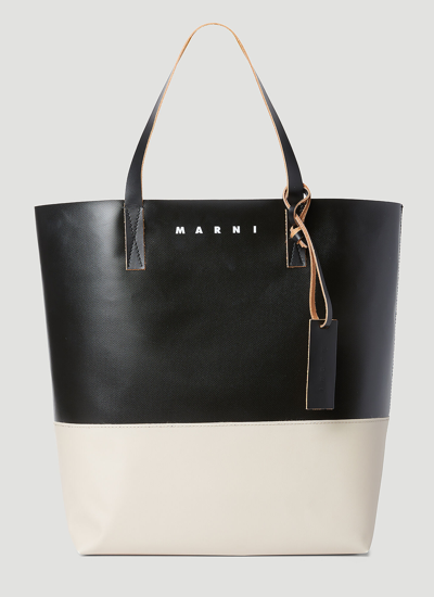Shop Marni Tribeca Tote Bag In Black