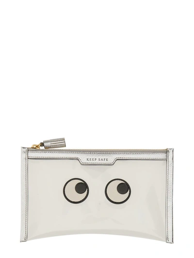 Shop Anya Hindmarch "keep Safe Eyes" Pouch In White