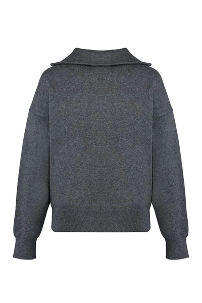 Shop Isabel Marant Étoile Azra Wool Turtleneck Sweater In Grey