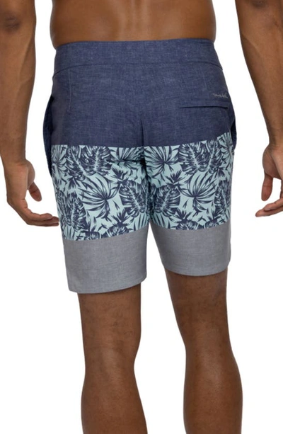 Travis Mathew Swim-up Bar Board Shorts In Heather Dress Blues