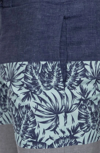 Travis Mathew Swim-up Bar Board Shorts In Heather Dress Blues