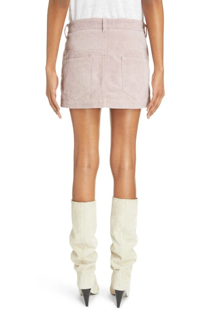 Shop Isabel Marant Étoile Rania Cotton Corduroy Skirt In Lilac