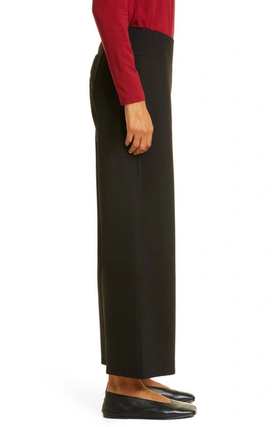 Shop Eileen Fisher High Waist Wide Leg Pants In Black