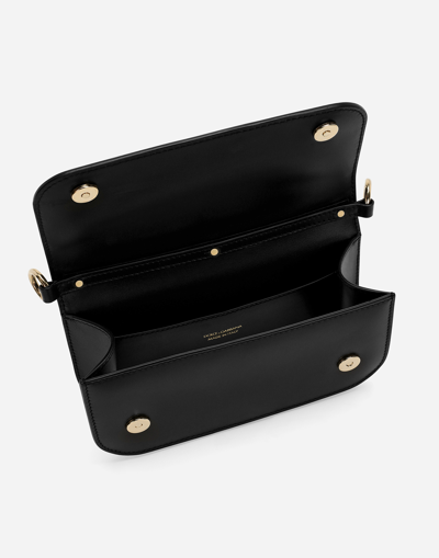 Dolce & Gabbana Dg-plaque Cross Body Bag In Black