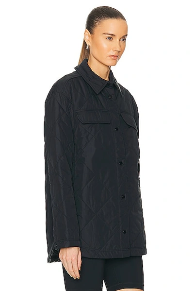 Shop Canada Goose Albany Quilted Shirt Jacket In Black