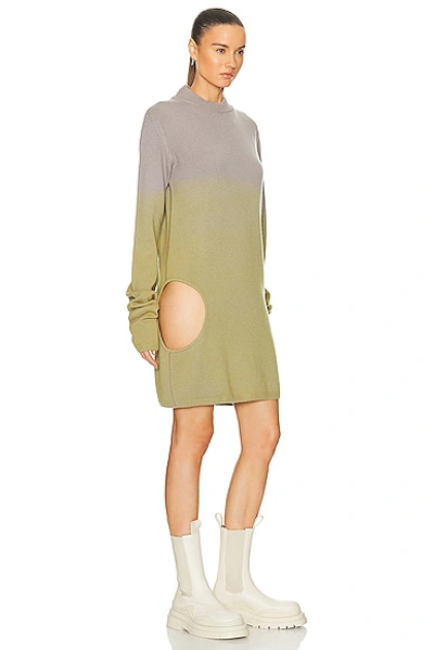 Rick Owens Womens Acid Degrade X Moncler Subhuman Gradient-pattern Cashmere Knitted Jumper In Acid Degrade