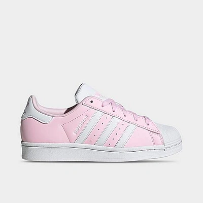 Shop Adidas Originals Adidas Girls' Little Kids' Originals Superstar Casual Shoes In Clear Pink/white/white