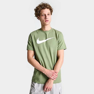 Shop Nike Sportswear Icon Swoosh T-shirt In Oil Green
